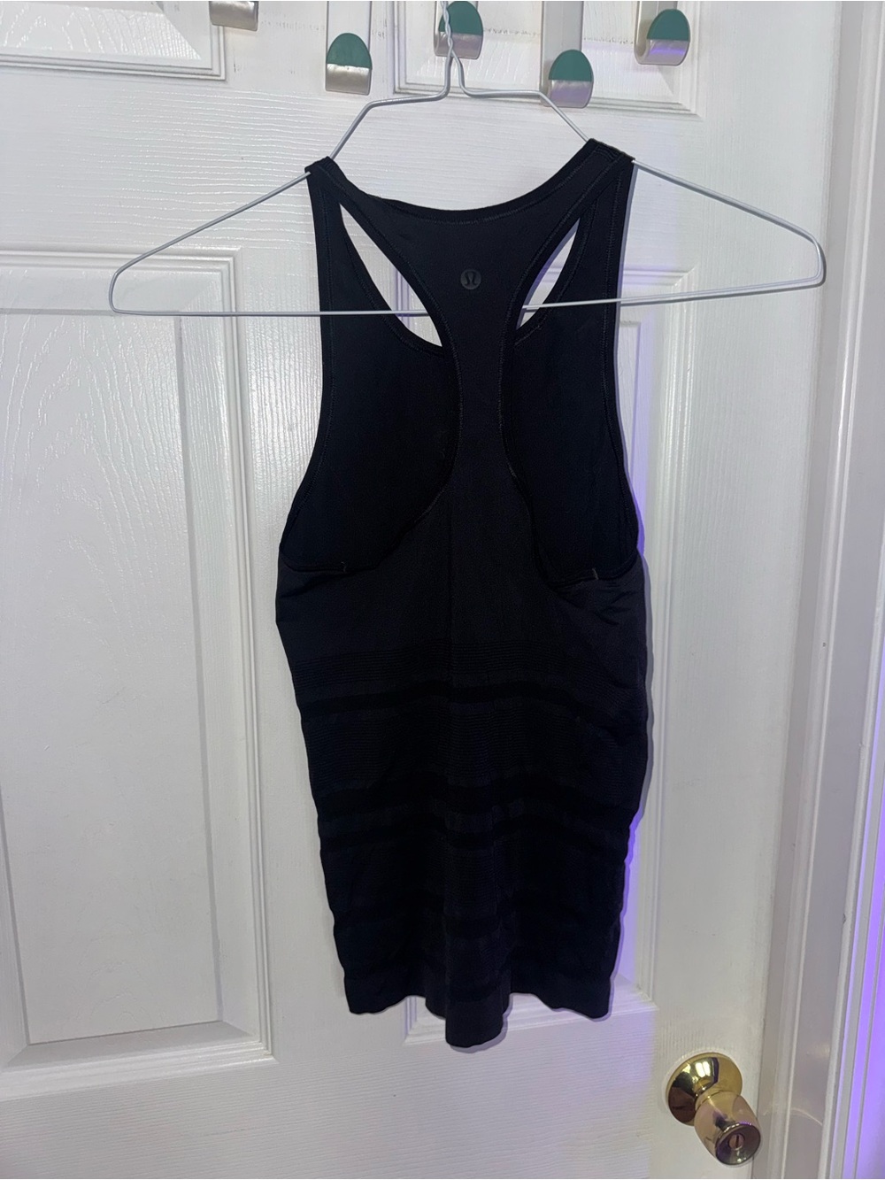 lululemon athletica Black Racerback Seamless Tank